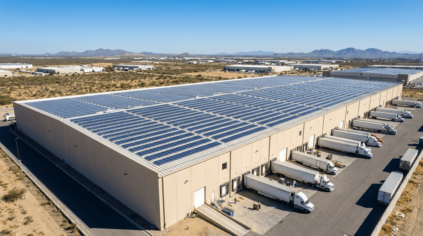 Instalación solar en nave industrial